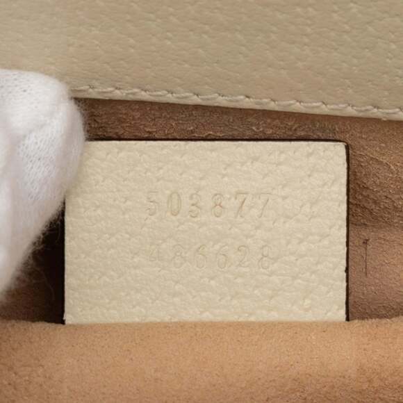 GUCCI Cream Leather Shoulder Bag - Picture 6 of 6